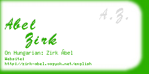 abel zirk business card